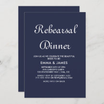 Romantisk flockkalligrafi Rehearsal Middag