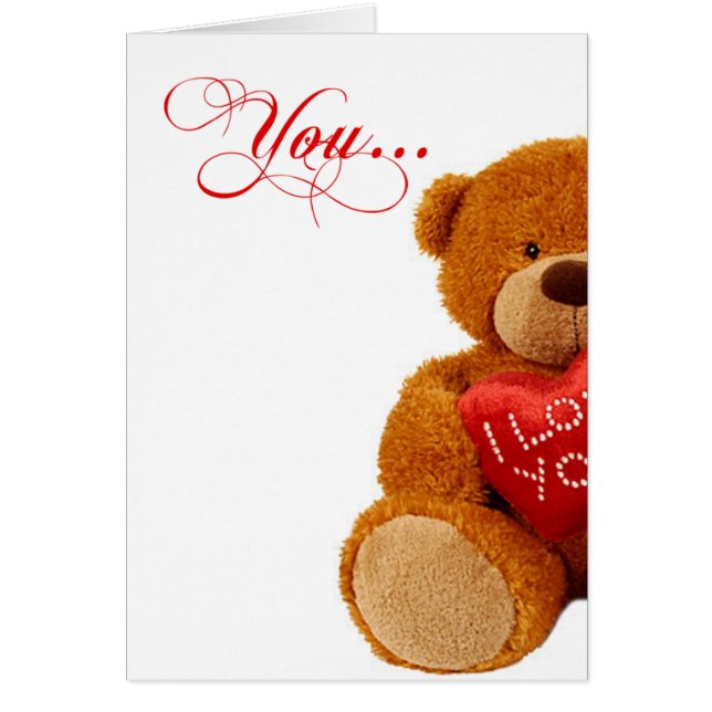 Romantisk födelsedagnalle - du avslutar mig hälsningskort (Framsidan)