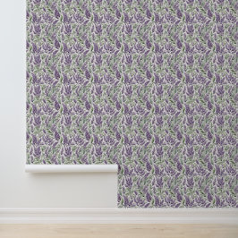 Romantisk Fransk och lilac blommigt mönstrad