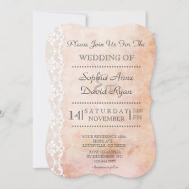 Romantisk gammal Papper med Ro och Snöre Bröllop Inbjudningar