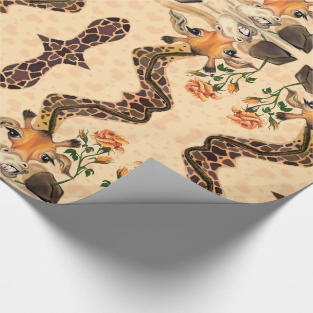 Romantisk Giraff - Gentleman - Rolig Presentpapper (Hörn)