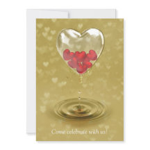 Romantisk glashjärtdesign