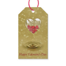 Romantisk glashjärtdesign