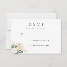 Romantisk Glitterros Bröllopssvar Inbjudningar