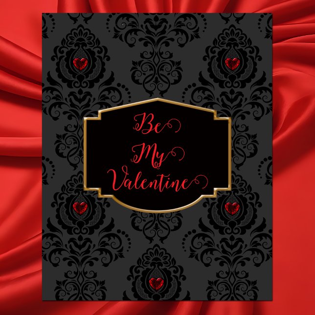 Romantisk Goth Valentine  Kort (Skapare uppladdad)