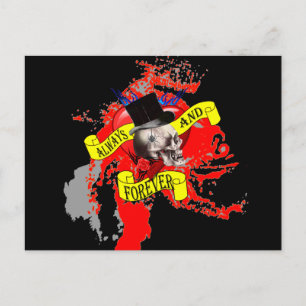 Romantisk gotin Valentines hjärta Helg Vykort