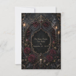 Romantisk gotisk RSVP-kort