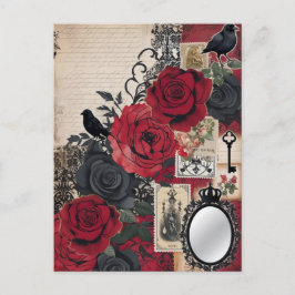 Romantisk gotisk Vintage Elegant Vykort