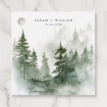 Romantisk grönt, skogsbröllopsfavoritMärkre