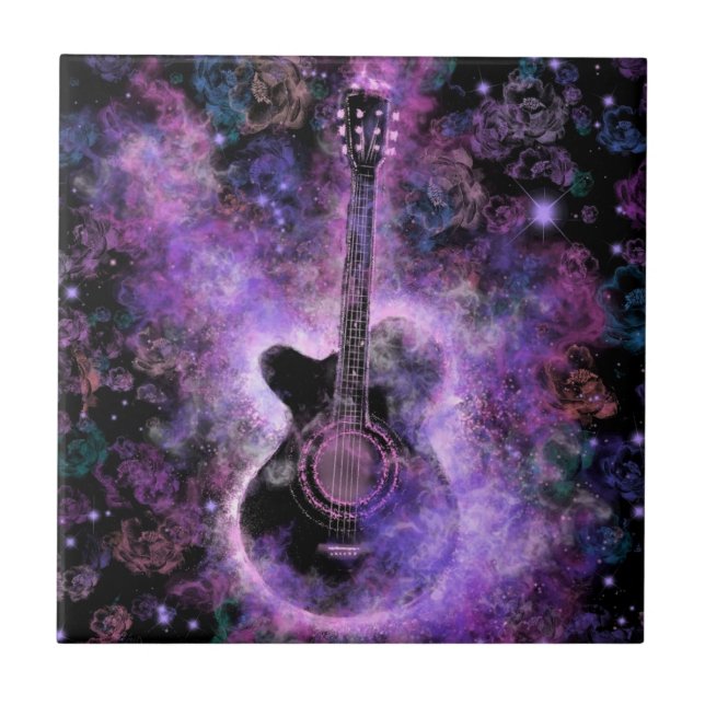Romantisk Guitar Music - Magic Melody Kakelplatta (Framsidan)