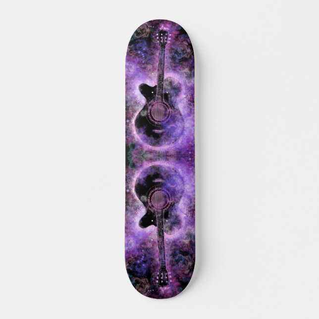 Romantisk Guitar Music - Magic Mini Skateboard Bräda 18,5 Cm (Framsida)