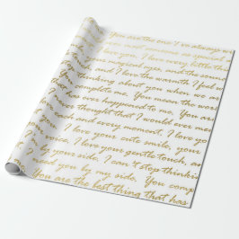Romantisk guld modern typsnitts typografi bröllop presentpapper