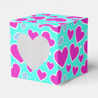 Romantisk handdragen Rosa Heart Valentine Gift Presentaskar
