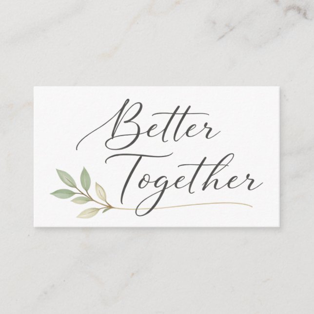 Romantisk handskriven kärlekskvadratdesign tilläggskort (Framsida)