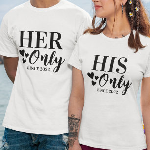 Romantisk hans enda hedersdag Alla hjärtans dag T Shirt