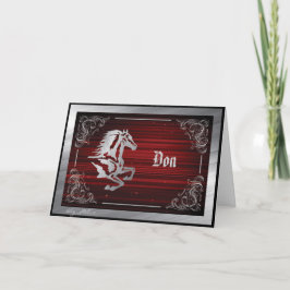 Romantisk häst Valentinskort för högtiden Helgkort