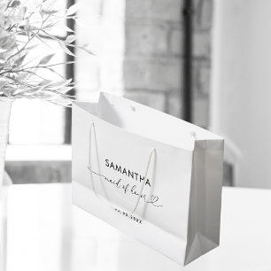 Romantisk Heart-skript Minimalist Maid of honor