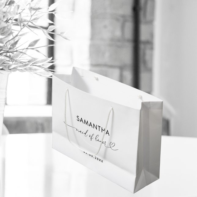 Romantisk Heart-skript Minimalist Maid of honor (Skapare uppladdad)