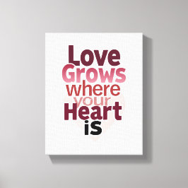 Romantisk hemdekan canvastryck