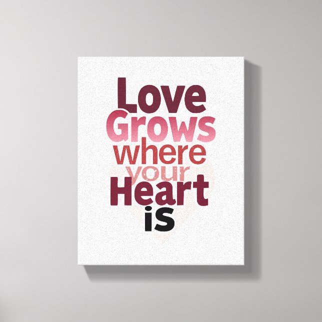 Romantisk hemdekan canvastryck (Framsida)