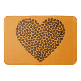 Romantisk hjärt- och badmatt - borst och Snyggt Badrumsmatta