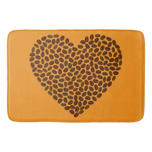 Romantisk hjärt- och badmatt - borst och Snyggt Badrumsmatta (Framsidan)