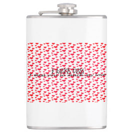 Romantisk, hjärtformad mönster fickplunta