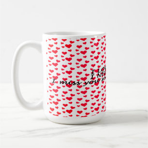 Romantisk, hjärtformad mönster kaffemugg