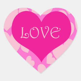 Romantisk Hjärtformade fästare. Hjärtformat Klistermärke