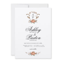 Romantisk höst Pumpkin Monogram | Gamla Barn