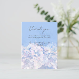Romantisk Hydrangea Blommig Bröllop Vykort