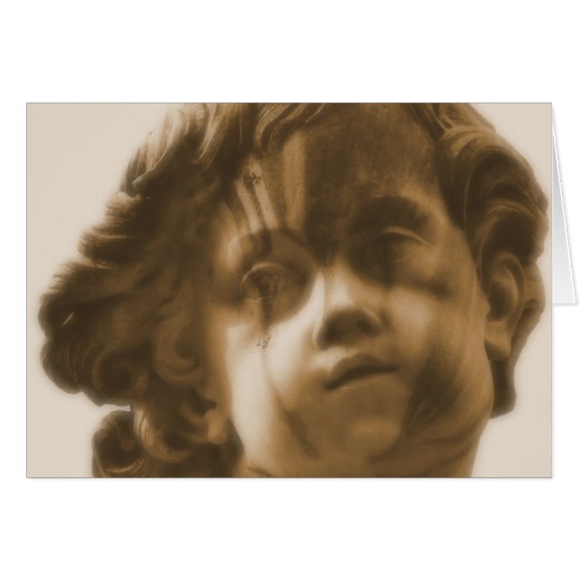 Romantisk italiensk renaissanceängel OBS kort (Framsidan Horizontal)