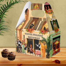 Romantisk italiensk tack-box presentaskar