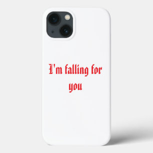 Romantisk "Jag sjunker för dig" iphone case