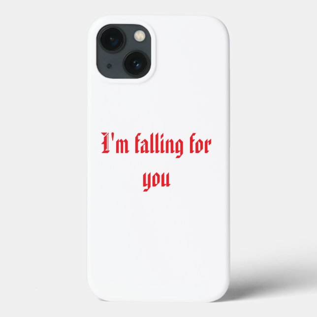 Romantisk "Jag sjunker för dig" iphone case (Baksida)