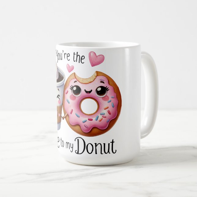 Romantisk kaffe och Donut Mugg (Framsida höger)