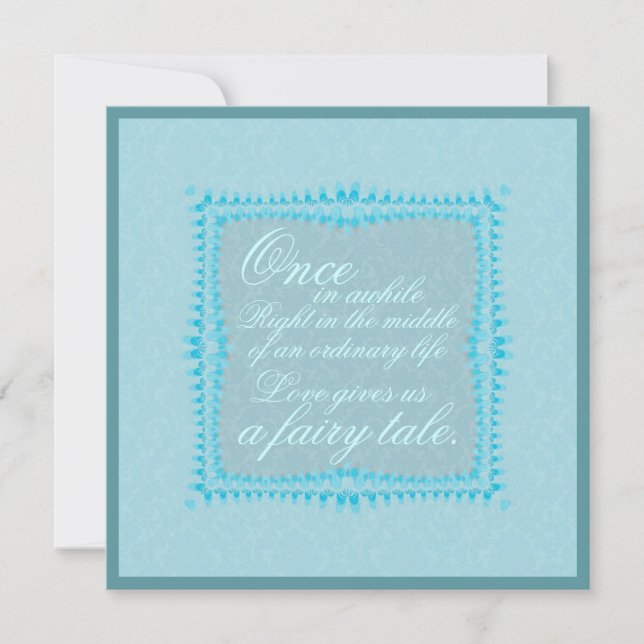 Romantisk kallelse till bröllopsinbjudan inbjudningar (Framsida)