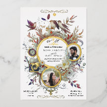 Romantisk kalligrafi, monogram foto Bröllop