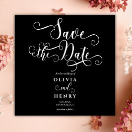 Romantisk kalligrafi skrift gotisk bröllop spara datumet