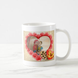 Romantisk Kärlek Heart Art-utskrift Kaffemugg