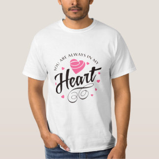 Romantisk Kärlek Hjarta T Shirt