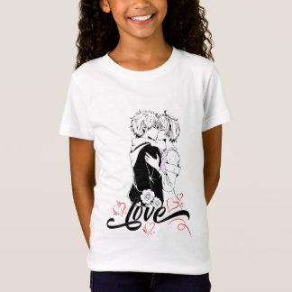 Romantisk Kärlek Par Kyss Alla hjärtans dag design T Shirt