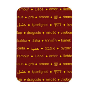 Romantisk Kärlek-typografi Magnet