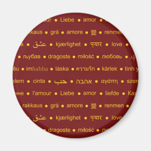 Romantisk Kärlek-typografi Magnet