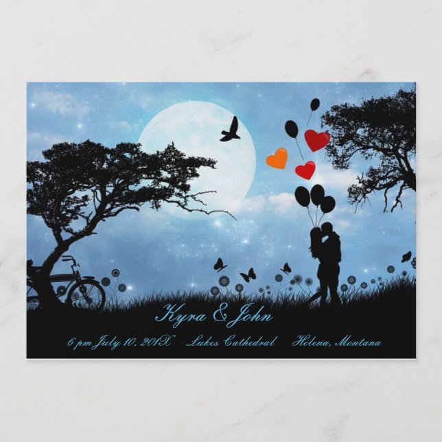 Romantisk kärlek under månbröllopet (Framsida)