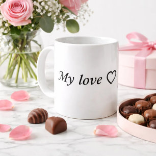 Romantisk Kärleksmugg med Hjärtan – Söt Present ti Kaffemugg