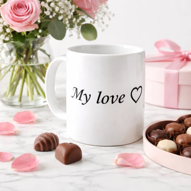 Romantisk Kärleksmugg med Hjärtan – Söt Present ti Kaffemugg (Skapare uppladdad)