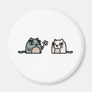 Romantisk katt magnet
