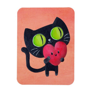 Romantisk katt magnet