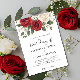 Romantisk klass och vacker Blommigt Ro Bröllop Inbjudningar